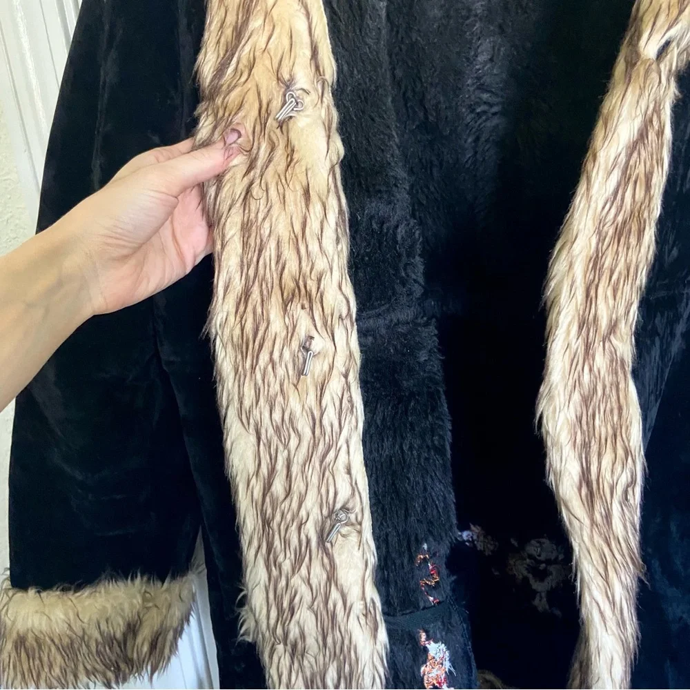 Vintage Phoenix Faux Suede and Fur Penny Lane Coat 2X-3X - Picture 9 of 13